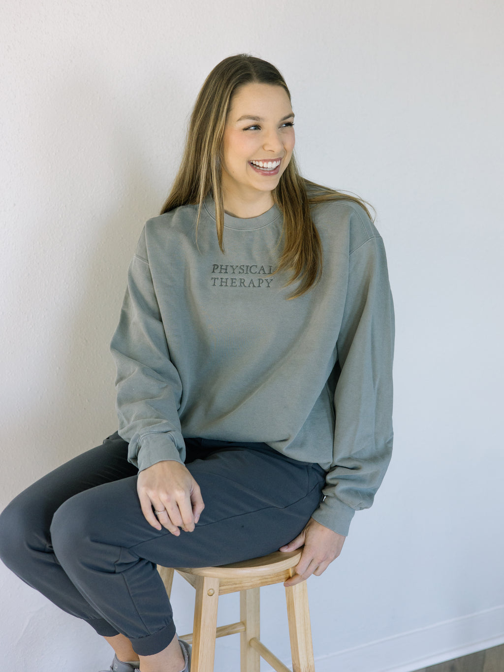 Monochrome Custom Embroidered Crewneck