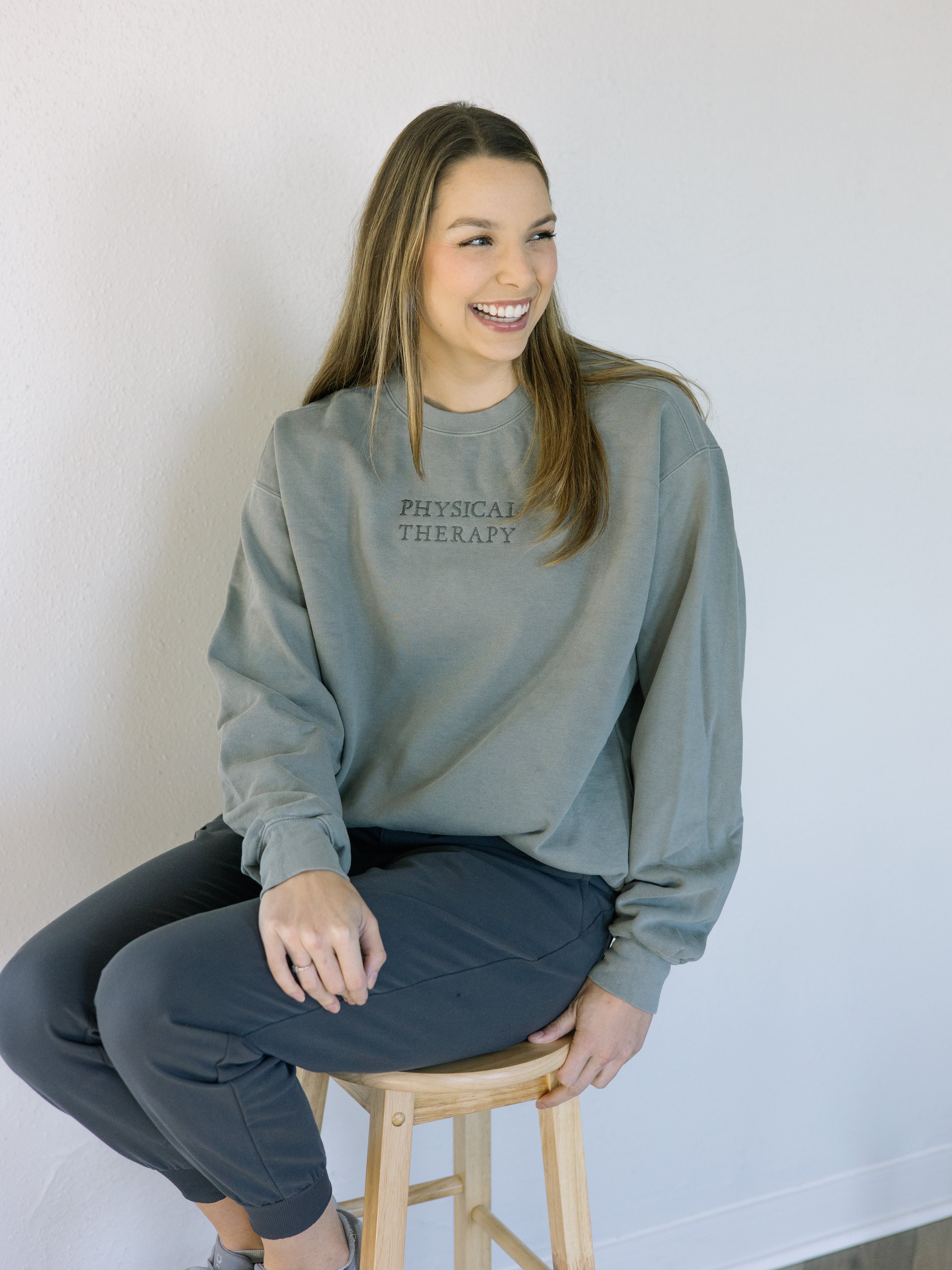 Monochrome Custom Embroidered Crewneck