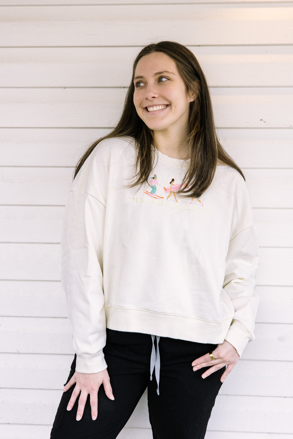 Sporty Occupations Cropped Crew