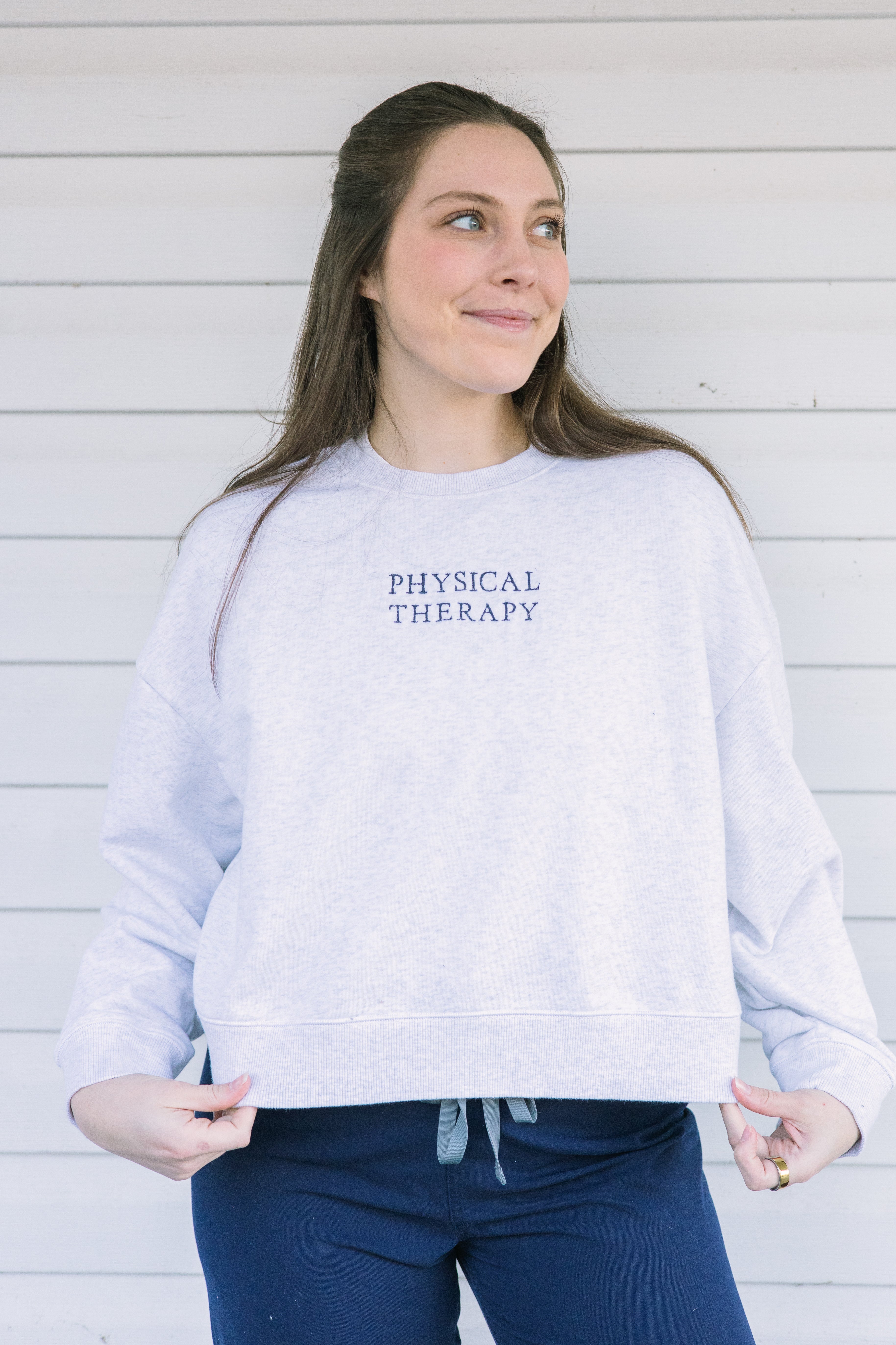 Custom Embroidered Cropped Crewneck