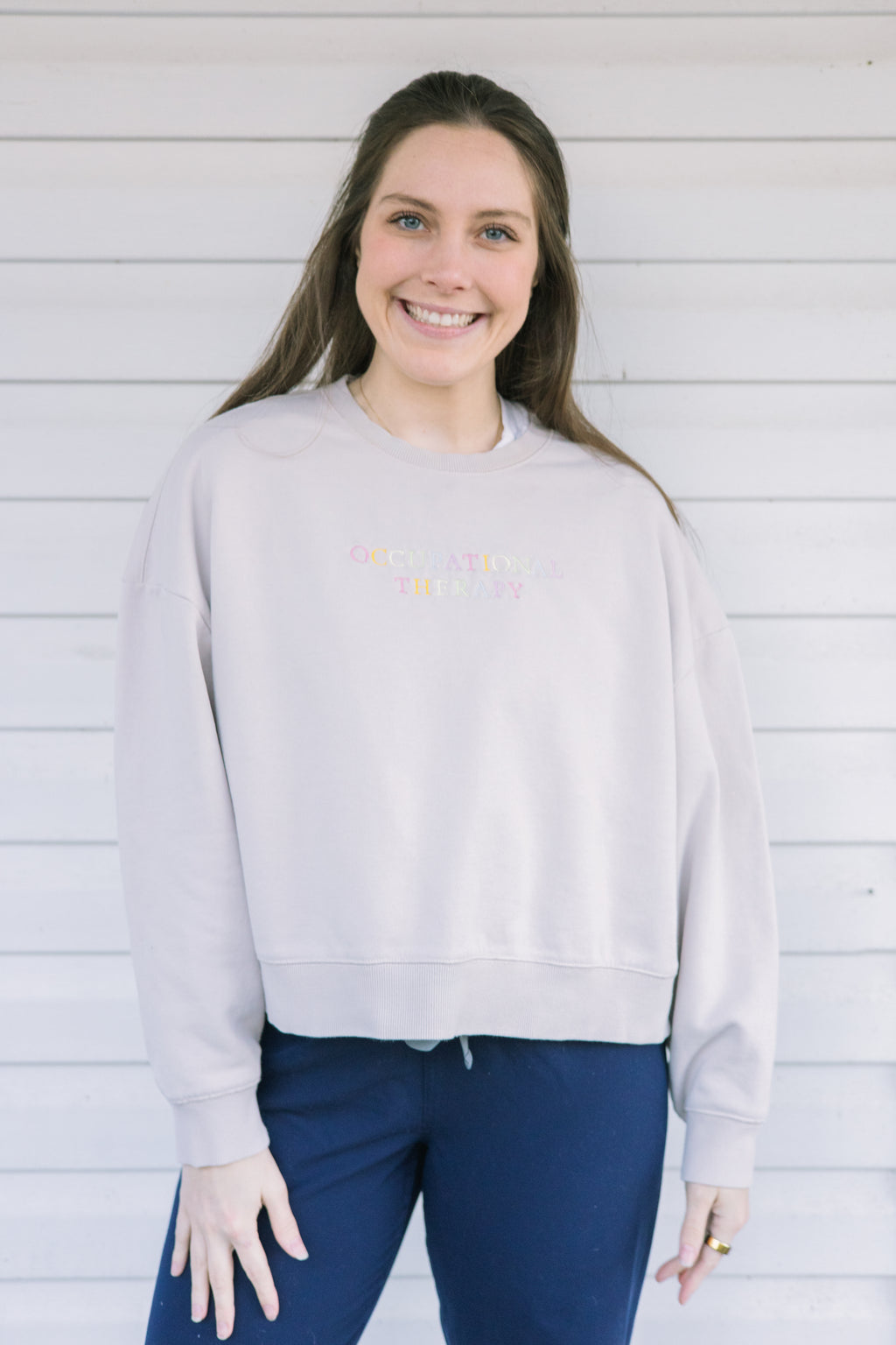 Custom Embroidered Cropped Crewneck